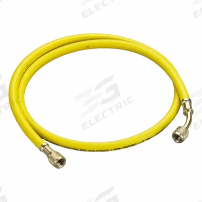 YELLOW JACKET Hose: 5 ft Lg, 45° Angle, Yellow - Charging Hoses