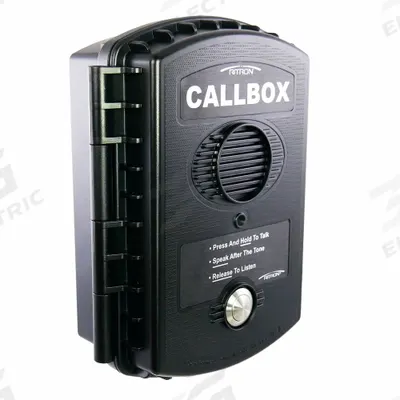 RITRON Two-Way Radio Callbox, Hinge Enclosure, UHF License-Required, With Relay - Call Boxes for Two-Way Radios