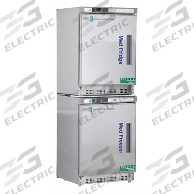 AMERICAN BIOTECH SUPPLY Refrigerator and Freezer: 4.5 cu ft Refrigerator Capacity, 2 Doors - Pharmacy Refrigerator-Freezers