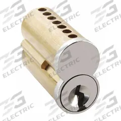 DORMAKABA Interchangeable Core Cylinder: Cylindrical, Interchangeable Core, Uncombinated, Chrome (MPN 7CS7C1626). Key specifications — Brand: DORMAKABA; Lock Assembly Type: Cylindrical; Cylinder Core Type: Interchangeable Core Cylinder; Number of Pins: 7.