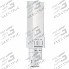 PHILIPS Compact LED Bulb: Type B, 2-Pin (G24d), Tube, LED, 3000K/3500K/4000K, 8 W Watt (MPN 8PL-C/T/COR/26H-3CCT/MF10/P/20/1). Key specifications — Brand: PHILIPS; Bulb Designation: 8PL-C/T/COR/26H-3CCT/MF10/P/20/1; Dimmable: No; Color Temperature: 3500K.