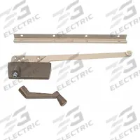 PRIME-LINE Window Operator: Crank, Handle Included, Left-Hand, Surface, Brown, 3 in Base Lg (MPN H 3948). Key specifications — Brand: PRIME-LINE; For Use With: Casement Windows; Finish: Bronze Coated; Color: Brown; Handing Orientation: Left-Hand; Handle Type: Crank; Mounting Location: Surface; Product Type: Window Operator.