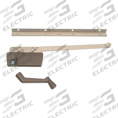 PRIME-LINE Window Operator: Crank, Handle Included, Left-Hand, Surface, Brown - Awning & Casement Window Operators & Handles