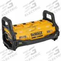 DEWALT Power Station: 1,800 W Rated Watt, 3,600 W Surge Watt, 4 AC Receptacles, 0 Batteries Included (MPN DCB1800B). Key specifications — Parallel Configuration Capable: No; Includes: Battery Charger; Includes Wireless Charging: Yes.