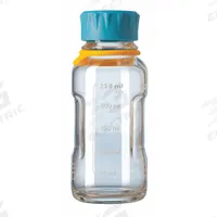 DURAN Media Bottle: 250 mL, Screw-On, GL45, 158 mm, Colorless, Closure Included, Wide Mouth Size (MPN 218813653). Key specifications — Closure Type: Screw-On; Mouth Size: Wide; Screw Closure Size: GL45; Brand: DURAN; Body Color: Colorless.