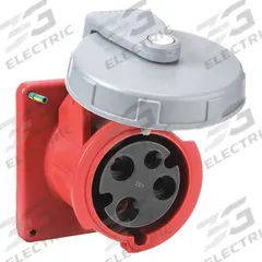 HUBBELL Pin and Sleeve Receptacle: Red, 480V AC, Single Phase, 60 A, 2 Pole, 3 Wire, IEC Grounding (MPN HBL360R7W). Key specifications — Brand: HUBBELL.