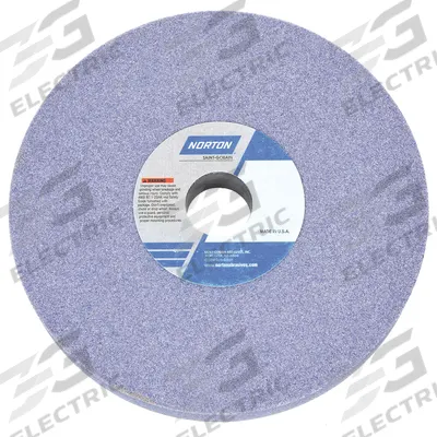 NORTON Straight Grinding Wheel: Type 1, 8" x 1/4" x 1 1/4", 32A60-JVBE - Grinding Wheels for Moderate-to-Heavy Grinding of Tool Steels