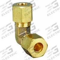 APPROVED VENDOR Compression Fitting Elbow: 3/8 in OD x 3/8 in OD Fitting Size, Brass (MPN 700065-06). Key specifications — Brand: APPROVED VENDOR.