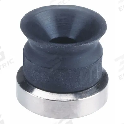 SMC Vacuum Pad: Flat, w/o Adapter, 10 mm Pad Dia, NBR, Black, 50A - Flat Type Automotive & Industrial Vacuum Pads