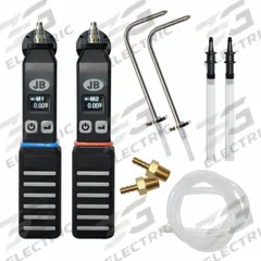 JB INDUSTRIES Manometer: Pressure, Pressure, LED Display, JB GO V2/measureQuick, 1/8 in NPT (MPN WM-2). Key specifications — Includes: Flexible setup with independent probes and short hoses for hassle-free readings anywhere; App Compatibility: measureQuick; Series: Climate Class; Brand: JB INDUSTRIES.