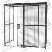 WIRECRAFTERS Partition Cage: 20 ft W x 20 ft D 10 ft H, Gray, 4 Sides, Enamel, Without Ceiling Panel (MPN 20204). Key specifications — attr1283235: Yes; attr1283272: WIRECRAFTERS; attr1283268: Complete Wire Security Cages; attr1283246: Keyed Different Cylinder; attr1283240: In; attr1283243: Yes; attr1283245: Sliding; attr1283254: No.