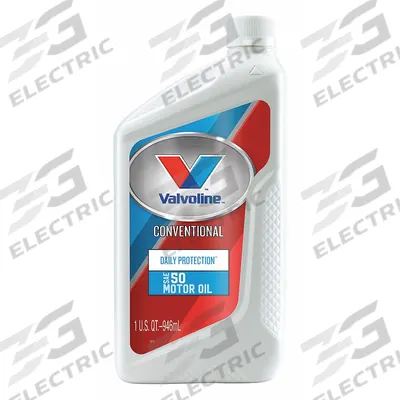 VALVOLINE Engine Oil: Conventional, 1 qt Size, Bottle, 50 - Gasoline Engine Oil