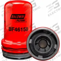 BALDWIN FILTERS Filter: Spin-On, 3 7/8 in Outside Dia, M94 x 3.0 Thread Size, Cellulose, John Deere (MPN BF46158). Key specifications — attr434022: BALDWIN FILTERS; attr427730: Cellulose; attr427731: (2) O-Rings; attr1017112: Trucks; attr1017113: John Deere.