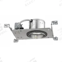 LED Recessed Down Light: Airtight New Construction, 5 in Dia, 600 lm, 3500K, 8.6 W, 120V AC (MPN IC20LED G4 06LM 35K 90CRI 120 FRPC). Key specifications — Voltage: 120V AC; Trim Color: Available Separately; Brand: JUNO LIGHTING; Ceiling Type: Flat Ceiling; Reflector or Baffle Color: No Reflector or Baffle; Trim Style: Available Separately; Dimmable: Yes; Color Temperature: 3500K.