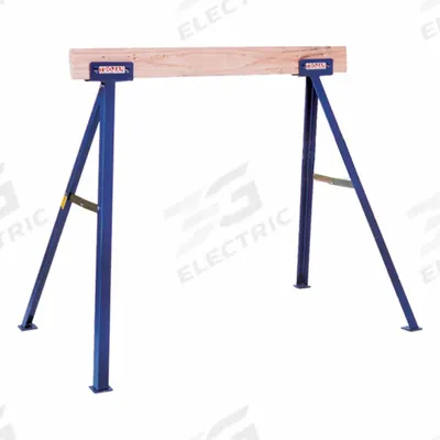 APPROVED VENDOR Adjustable Folding Sawhorse: Fixed Ht, Steel - Steel Top Sawhorses