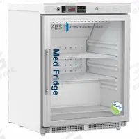 AMERICAN BIOTECH SUPPLY Pharmacy Refrigerator: 4.6 cu ft, Undercounter, 1°C to 10°C, Swing Glass (MPN PH-ABT-NSF-UCBI-0404G-ADA). Key specifications — Door Opening Style: Right; Color: White; Alarm Type: Temperature; Manufacturer Part Number: PH-ABT-NSF-UCBI-0404G-ADA; Brand: AMERICAN BIOTECH SUPPLY; Product Type: Pharmacy Refrigerator; Door Type: Swing Glass; Refrigerant Type: R-600a.