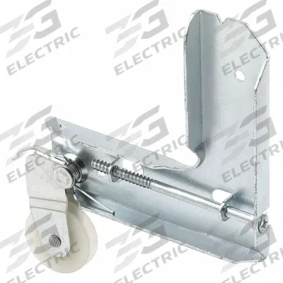 PRIME-LINE Corner and Roller: Corner and Roller, 9 7/16 in Overall Ht, 9 7/16 in Overall Lg - Screen Door Hardware