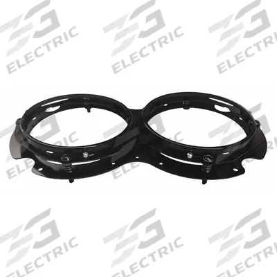 J.W. SPEAKER Headlight: Mounting Kit, Black, Steel, 5 7/16 in Lg, 13 1/2 in Ht, 3 3/8 in Wd - Vehicle Light Mounts & Brackets