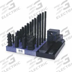 TE-CO Clamping Kit: For 20 mm T-Slot, M16x2 Stud, 50 Pc, 25 mm Step Block Wd (MPN 68108). Key specifications — Brand: TE-CO; Includes Studs: (4) 200 mm.