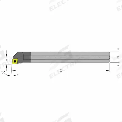 ULTRA-DEX USA Indexable Boring Bar: E08R SCLCR3 (MPN 920-000-218) - Indexable Boring Bars