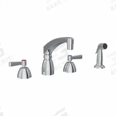 ELKAY Handle-Operated Faucet: Elkay®, Brass, Centerset, Deck, 4 Mounting Holes, 1.5 gpm Flow Rate (MPN LK801AT08L2). Key specifications — Series: Elkay®; Brand: ELKAY.
