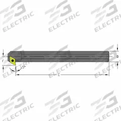 ULTRA-DEX USA Indexable Boring Bar: A16X SDXCL3 (MPN 957-000-162). Key specifications — attr257292: A16X SDXCL3.