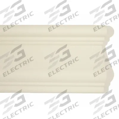 ACROVYN Accent Rail: FR-451, PETG, Eggshell, 4 1/2 in Overall Ht - PETG Crash Rails & Bumper Guards