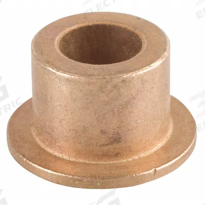 BUNTING BEARINGS Flanged Sleeve Bearing: Bronze, SAE 841, 12 mm Bore, 15 mm OD, 12 mm Lg - Lubricated General Purpose Metallic Flanged Sleeve Bearings