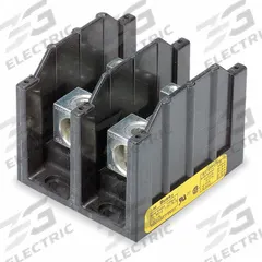BUSSMANN Power Distribution Block: Open, Lug, Lug, 6 AWG – 350 kcmil For Line Side Wire Sizes (MPN 16323-2). Key specifications — attr1361688: Surface; attr1308686: BUSSMANN; attr1361672: Aluminum.