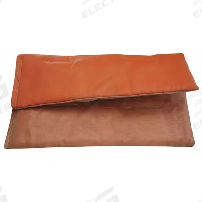 HI TEMP Welding Pad: Silicone-Coated Fiberglass, 2 ft Wd, 4 ft Lg - Stainless Steel-Reinforced Insulated Welding Pads