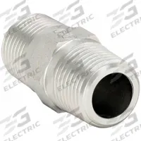 PARKER Metal Pipe Straight: Straight, Steel, 1 in x 1 in, Male BSPT Threaded x Male BSPT Threaded (MPN 1FF33MS). Key specifications — Brand: PARKER; Maximum Operating Pressure: 6,000 psi; (DO NOT SEND) Manufacturer Location: Made in USA; Fitting Pipe Size: 1 in x 1 in.