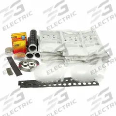 3M Splice Kit: 5 kV Max Volt, 350 kcmil – 750 kcmil Wire Size Range (MPN 59171). Key specifications — attr1308314: 10000; attr1308317: Box; attr1308325: Scotch® Electrical Shielding Tape 24; attr1308339: Cable Trays, Junction Boxes, Weather Exposed, Aerial and Wet or Dry Location; attr1308349: 3M; attr1357449: No.
