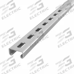 Strut Channel: Steel, Pre-Galvanized Zinc, 12 ga Gauge, Perforated Slot, 8 mm Slot Spacing (MPN DS-SS131612-78-PG/10). Key specifications — Material: Steel; Color: Gray; Finish: Pre-Galvanized Zinc; Slot Type: Narrow Slotted; Brand: DAKOTA SYSTEMS.