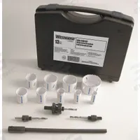 WESTWARD Hole Saw Kit: 13 Pieces, 1 1/2 in Max. Cutting Dp, Bi-Metal, 4/6 Teeth per Inch (MPN 29VX21). Key specifications — attr1098178: 4/6; attr1098172: WESTWARD.