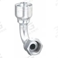 AEROQUIP Hydraulic Crimp Fitting: Steel x Steel, 90° Elbow, -4 For Hose Dash Size, ORS x Crimp (MPN 1AA4FRB4). Key specifications — Fitting Gender: Female x Genderless; Fitting Connection Type: ORS x Crimp; For Hose Dash Size: -4; Thread Size: 9/16"-18; Brand: AEROQUIP.