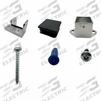 HADRIAN Square Post Kit: Chrome Zamac, Chrome-Plated (MPN 600465). Key specifications — Hardware Pieces Included: (6) Plastic Anchor #10-12; Compatible Partition Material: Stainless Steel; Material: Chrome Zamac; Finish: Chrome-Plated; Component Type: Square Post Kit; Brand: HADRIAN.