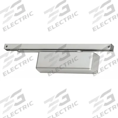 LCN Door Closer: Std Mounting Type, Grade 1 - Heavy Duty, Aluminum, 12 1/8 in Lg - Standard Arm-Mount Door Closers