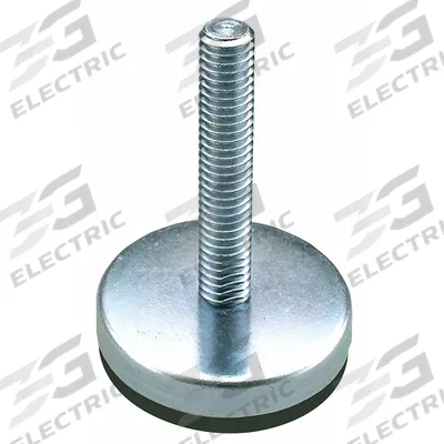 GLIDE RITE Male-End Leveling Mount: Fixed Stud, 5/8"-11 Thread Size, 2.8 in - Non-Skid Male Leveling Mounts