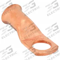 WESTWARD Lug: Crimpable Side Terminal, Crimp/Solder, Copper, 1/0 ga, 1/2 in Stud Size, Straight (MPN 23YZ03). Key specifications — Shape: Straight; Raised Pads: No; Lug Type: Crimpable Side Terminal; Contact Material: Copper; Gauge: 1/0 ga; Stud Size: 1/2 in; Brand: WESTWARD.