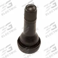 HALTEC Tire Valve: Tire Valve, Snap-In, 180° Valve Stem Angle, L-Shape, Std Bore Valve Size, Black (MPN TV-413-10). Key specifications — Valve Type: Snap-In; Thread Size: 0.305-32; Valve Shape: L-Shape; Color: Black; Product Type: Tire Valve; Compatible Vehicle Type: Automobiles; Material: Rubber; Brand: HALTEC.
