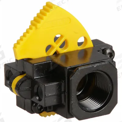 SPEEDAIRE Air Line Lockout Valve: 3/4 in NPT, 3/4 in NPT Outlet Size, 123 psi Max Op Pressure - Speedaire Compressed Air Line Lockout Valves for FRLs