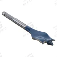 BOSCH Spade Drill Bit: 3/8 in Drill Bit Size, 6 in Overall Lg, Painted, 1/4 in Shank Hex Size (MPN DSB1003). Key specifications — attr277223: BOSCH; attr255674: Painted; attr255683: High Speed Steel.