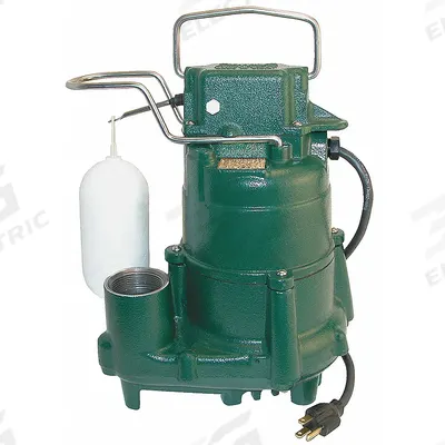 ZOELLER Submersible Sump Pump: 1/2 hp, 230V AC, 61 gpm Flow Rate @ 10' of Head - General Purpose Submersible Sump Pumps