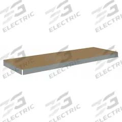 TENNSCO Shelf: 72 in x 24 in, 1,750 lb Load Capacity, Particleboard, Gray, Shelf (MPN ZLES-7224D). Key specifications — Decking Material: Particleboard; Includes: (4) Angle Beams; Decking Finish: Unfinished; Shelf Configuration: Single Straight; Color: Gray; Frame Material: Steel; Brand: TENNSCO; Frame Finish: Zinc Plated.