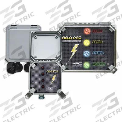 SKYSCAN Lightning Detector: Wire Leads, Audible Alert/Visual Alert Alert - Lightning Detectors