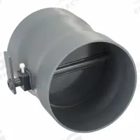 Butterfly Damper: PVC, For 12 in Duct Dia, 14 1/2 in Overall Lg, 12 in Inlet Dia, 12 in Outlet Dia (MPN PVCBD12). Key specifications — Brand: PLASTIC SUPPLY.