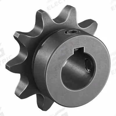 TSUBAKI Single Strand Sprocket: 41, For 1/2 in Chain Pitch, 5/8 in Bore Dia, 10 Teeth - Size 41 Fixed-Bore Roller Chain Sprockets