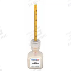 THERMCO Bottle Thermometer: 20°C to 130°C, +/-2°C, 30 mL Bottle Volume, Sand (MPN ACCOV070S). Key specifications — Bottle Fill Medium: Sand; Temperature Units: Celsius; Accuracy: +/-2°C; Brand: THERMCO.