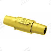 Gender Reversing Connector: Female-Female, Yellow, 600V AC/600V DC, 400 A, 16 Series (MPN HBLDFY). Key specifications — Brand: HUBBELL.