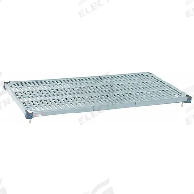METRO Shelf: 24 in x 30 in, Ventilated Shelf, 800 lb Shelf Capacity, Polymer/Steel - Quick-Adjust Antimicrobial Plastic-Decked Shelves